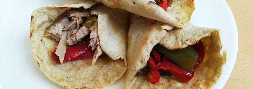 Wrap z tuńczykiem i ratatouille